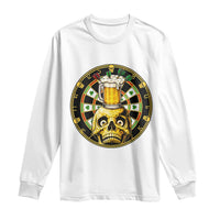 Funny St Patricks Day Skull Long Sleeve Shirt Darts Player Gift