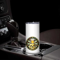 Funny St Patricks Day Skull Skinny Tumbler Darts Player Gift