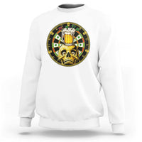 Funny St Patricks Day Skull Sweatshirt Darts Player Gift