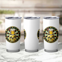 Funny St Patricks Day Skull Tumbler Cup Darts Player Gift
