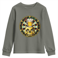 Funny St Patricks Day Skull Youth Sweatshirt Darts Player Gift