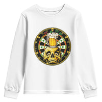 Funny St Patricks Day Skull Youth Sweatshirt Darts Player Gift