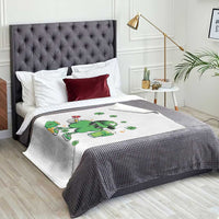 St Patricks Day Shamrock Darts And Beer Lover Gift Throw Blanket