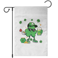 St Patricks Day Shamrock Darts And Beer Lover Gift Garden Flag