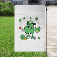 St Patricks Day Shamrock Darts And Beer Lover Gift Garden Flag