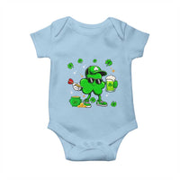 St Patricks Day Shamrock Darts And Beer Lover Gift Baby Onesie