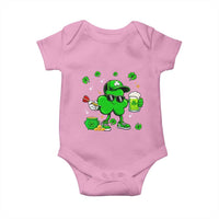 St Patricks Day Shamrock Darts And Beer Lover Gift Baby Onesie