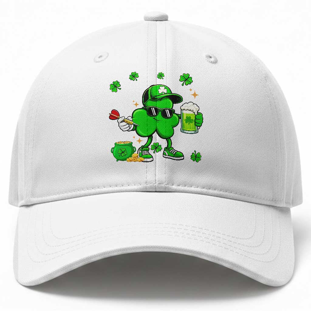 St Patricks Day Shamrock Darts And Beer Lover Gift Baseball Cap