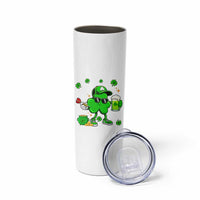 St Patricks Day Shamrock Darts And Beer Lover Gift Skinny Tumbler