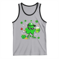 St Patricks Day Shamrock Darts And Beer Lover Gift Tank Top