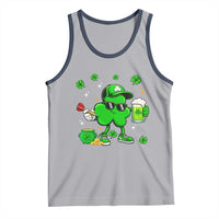 St Patricks Day Shamrock Darts And Beer Lover Gift Tank Top