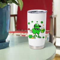 St Patricks Day Shamrock Darts And Beer Lover Gift Tumbler Cup