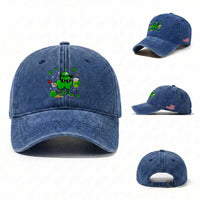 St Patricks Day Shamrock Darts And Beer Lover Gift Washed Cotton Baseball Cap