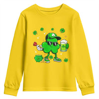 St Patricks Day Shamrock Darts And Beer Lover Gift Youth Sweatshirt