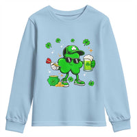 St Patricks Day Shamrock Darts And Beer Lover Gift Youth Sweatshirt