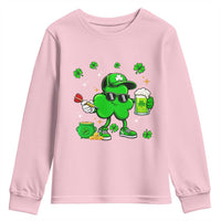 St Patricks Day Shamrock Darts And Beer Lover Gift Youth Sweatshirt