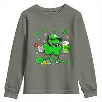St Patricks Day Shamrock Darts And Beer Lover Gift Youth Sweatshirt