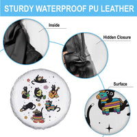 Funny Black Cat Lover Cinco De Mayo Spare Tire Cover Mexican Fiesta Gift