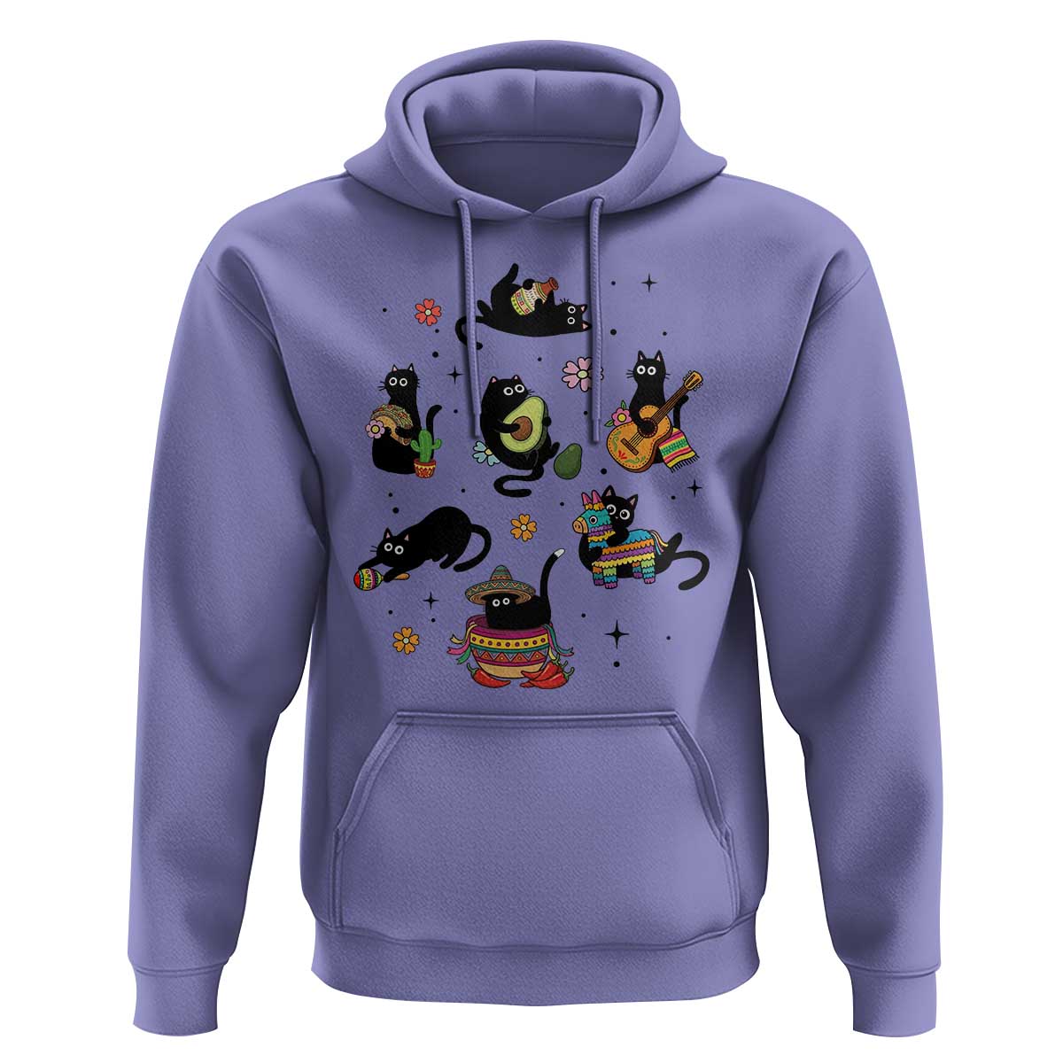 Funny Black Cat Lover Cinco De Mayo Hoodie Mexican Fiesta Gift
