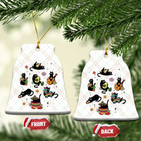 Funny Black Cat Lover Cinco De Mayo Ceramic Ornament Mexican Fiesta Gift