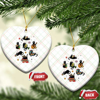 Funny Black Cat Lover Cinco De Mayo Ceramic Ornament Mexican Fiesta Gift
