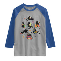 Funny Black Cat Lover Cinco De Mayo Raglan Shirt Mexican Fiesta Gift