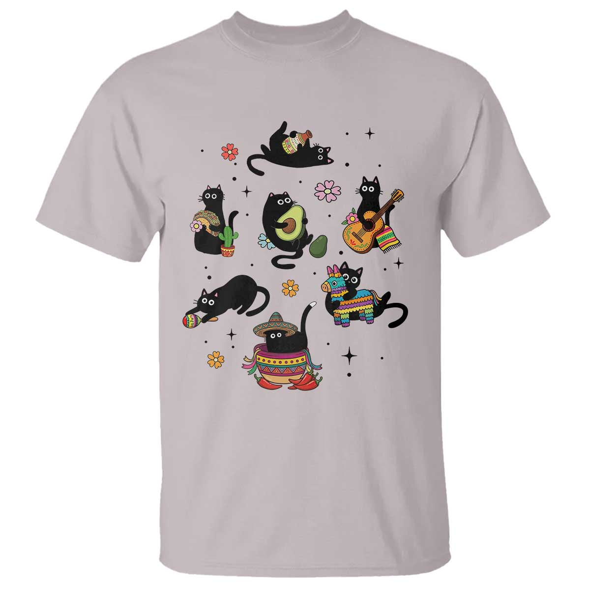 Funny Black Cat Lover Cinco De Mayo T Shirt Mexican Fiesta Gift