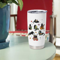 Funny Black Cat Lover Cinco De Mayo Tumbler Cup Mexican Fiesta Gift