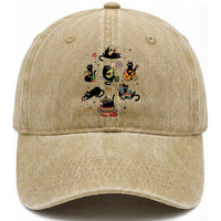 Funny Black Cat Lover Cinco De Mayo Washed Cotton Baseball Cap Mexican Fiesta Gift