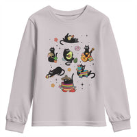 Funny Black Cat Lover Cinco De Mayo Youth Sweatshirt Mexican Fiesta Gift