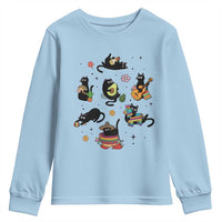 Funny Black Cat Lover Cinco De Mayo Youth Sweatshirt Mexican Fiesta Gift