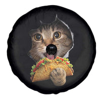 Funny Cat Eating Taco Spare Tire Cover Mexican Food Lover Gift