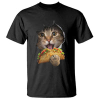 Funny Cat Eating Taco T Shirt Mexican Food Lover Gift