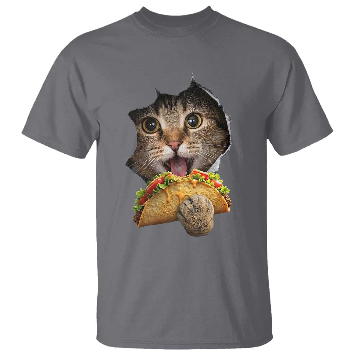 Funny Cat Eating Taco T Shirt Mexican Food Lover Gift