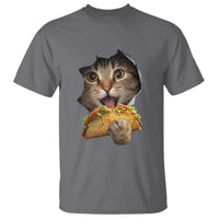 Funny Cat Eating Taco T Shirt Mexican Food Lover Gift