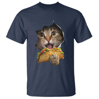 Funny Cat Eating Taco T Shirt Mexican Food Lover Gift
