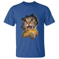 Funny Cat Eating Taco T Shirt Mexican Food Lover Gift
