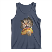 Funny Cat Eating Taco Tank Top Mexican Food Lover Gift