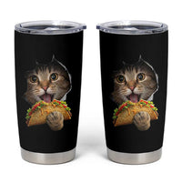 Funny Cat Eating Taco Tumbler Cup Mexican Food Lover Gift