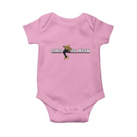 Funny Cinco De Meow Baby Onesie Cute Black Cat Eating Taco
