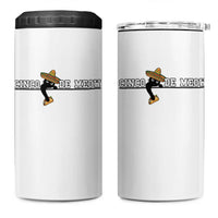 Funny Cinco De Meow 4 in 1 Can Cooler Tumbler Cute Black Cat Eating Taco