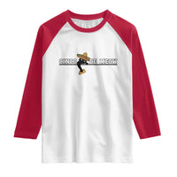 Funny Cinco De Meow Raglan Shirt Cute Black Cat Eating Taco