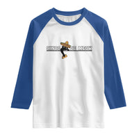 Funny Cinco De Meow Raglan Shirt Cute Black Cat Eating Taco