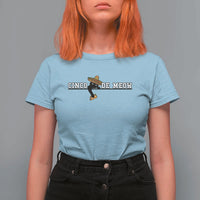 Funny Cinco De Meow T Shirt For Women Cute Black Cat Eating Taco