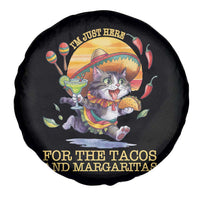 Funny Cinco De Mayo Cat Spare Tire Cover Just Here For The Tacos And Margaritas