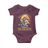 Funny Cinco De Mayo Cat Baby Onesie Just Here For The Tacos And Margaritas
