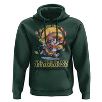 Funny Cinco De Mayo Cat Hoodie Just Here For The Tacos And Margaritas