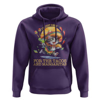 Funny Cinco De Mayo Cat Hoodie Just Here For The Tacos And Margaritas