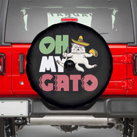 Funny Cinco De Mayo Drunk Cat Spare Tire Cover Oh My Gato