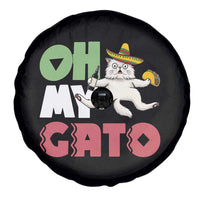 Funny Cinco De Mayo Drunk Cat Spare Tire Cover Oh My Gato